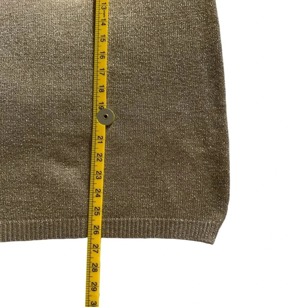 Shenanigans Vintage Metallic Gold Sweater Size Small - Picture 6 of 7